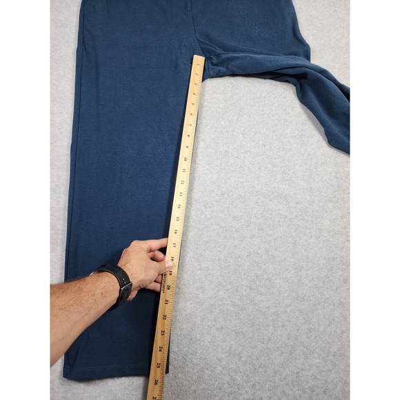 Eileen Fisher Women's Dark Turquois Straight Leg High Rise Pant Size L Business‎ - Picture 8 of 13